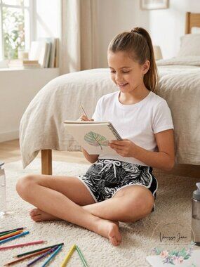 Ideology Big Girls Printed Active Shorts, Size 10/12